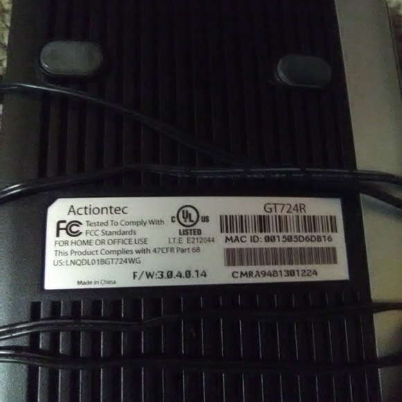 Actiontec DSL modem - Picture 3 of 6